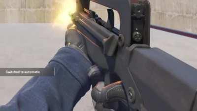 Fun(?) fact: most if not all weapons are actually semi-auto, and you just have a stupidly fast trigger finger