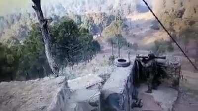 Indian Army fires at Pakistani position at LoC using Carl Gustaf. Ignore the background music.