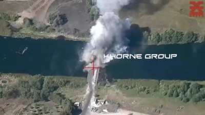 Drone footage by the Ukrainian 