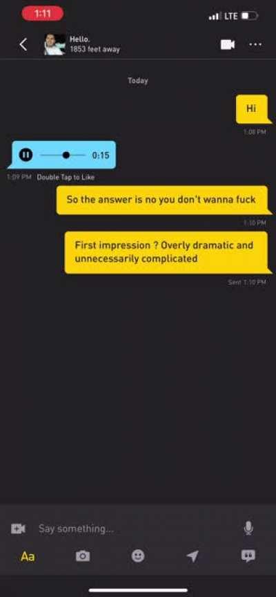 You could have just said “no thanks.” My interest was due to proximity.