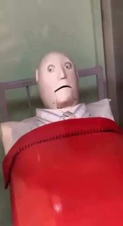 Donation machine in UK hospital turns the patient's face from sad to happy