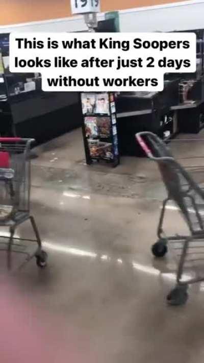 The King Soopers (which is owned by Kroger) strike is already having an effect. Solidarity to the striking workers.
