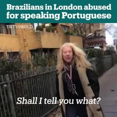 Foda não poder falar braziliano na Inglaterra bicho