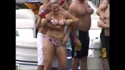 Exposed on a Boat Party