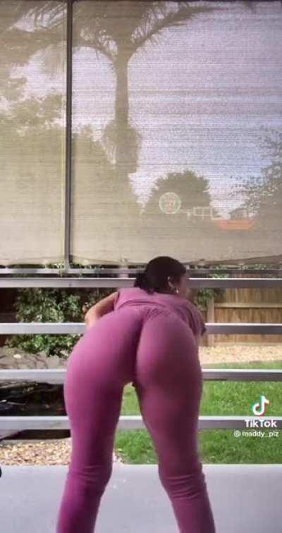 Pants are almost Molded to her 😅