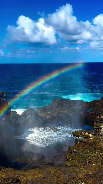 🔥Nakalele Blowhole is a rainbow maker 🌈