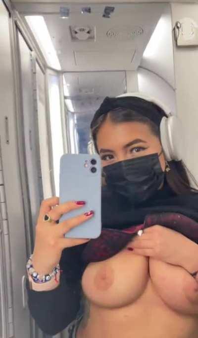 It gets boring after a 5 hour flight, find me in the bathroom