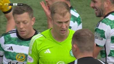 Livingston 0-1 Celtic - Joe Hart Red Card '27