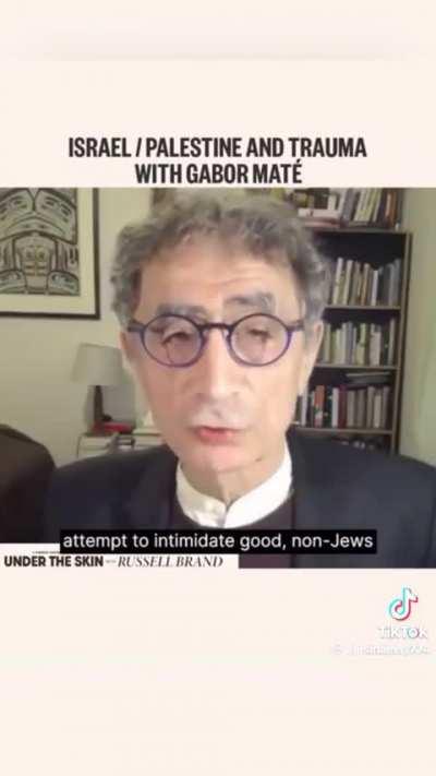 Holocaust Survivor, A Physician and Author, Dr Gabor Mate, talks about Israel/Palestine issue