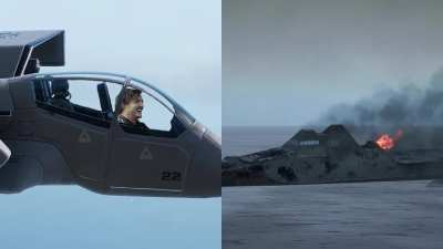 In your left ear you're jamming to the Cricket theme song. In your right ear the $200m Shard Class Corvette you just emptied 42 Lynchpin missiles into is on fire, sinking rapidly, all hands aboard lost to the sea.