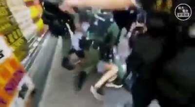 A young girl VS Hong Kong Police
