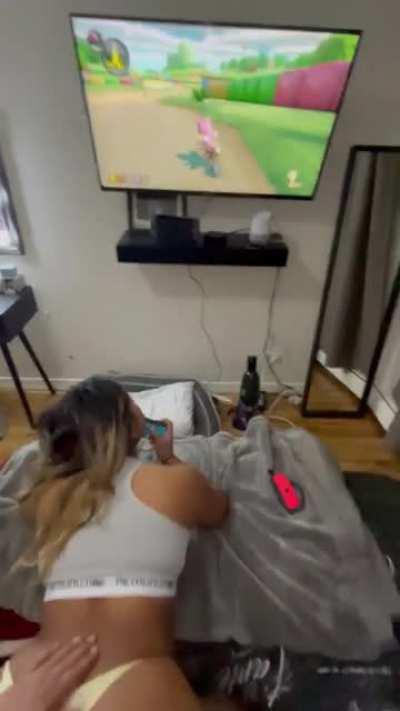 My Roomate came to pound me out while I got my gaming on