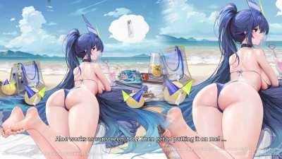 New Jersey swimsuit skin Live2D preview!