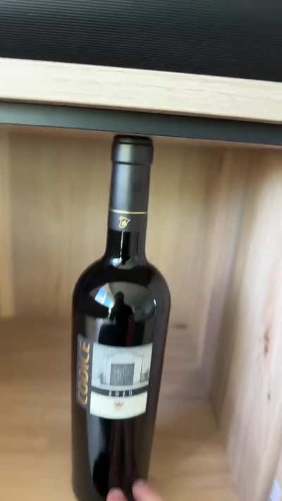 Just built my new TV stand and was looking for a place to store my bottles