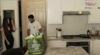 Nmplol & itsKatchii mock Hasan with their dog