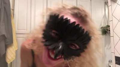 This is what happens when I have a shot or two and drink beer. “Black magic woman” because it’s Halloween 😂🤣💋