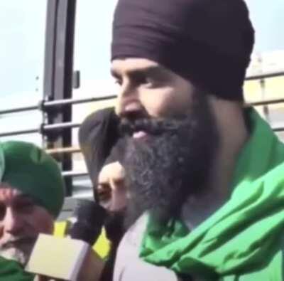 Godi Media having a heart attack. A educated humble farmer.