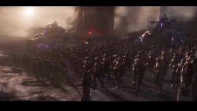 Avengers Vs Thanos’ Army Wall of Death