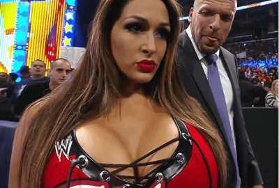 Nikki Bella with Triple H