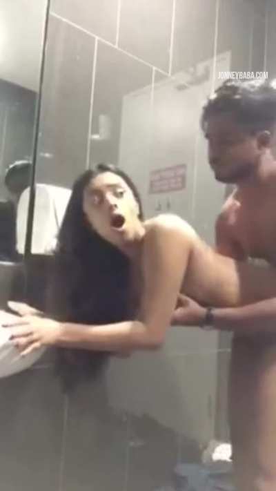 Hotel Room toilet fucking after party in bar