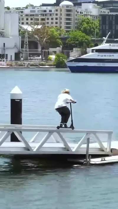 WCGW grinding on a dock rail