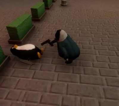 The penguin guard AI in Penguin Heist has zero chill (pun intended)