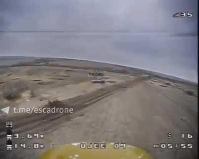 FPV drone hits russian BMP (music from source)