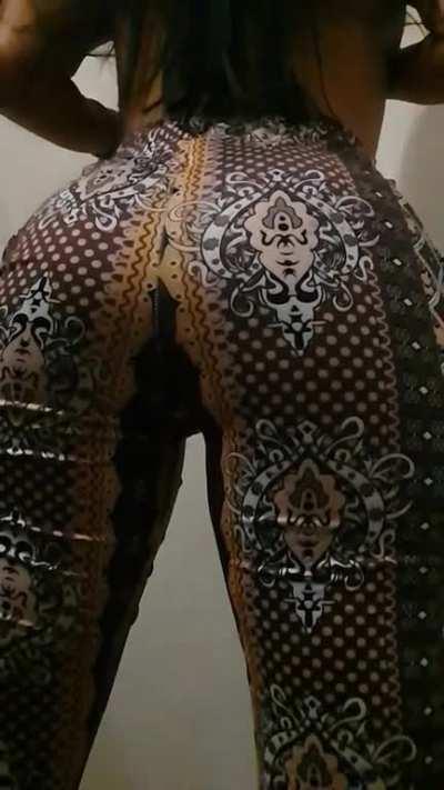 Big Jiggly Latina Booty Wobble in Flare Pants. Enjoy the waves! OC