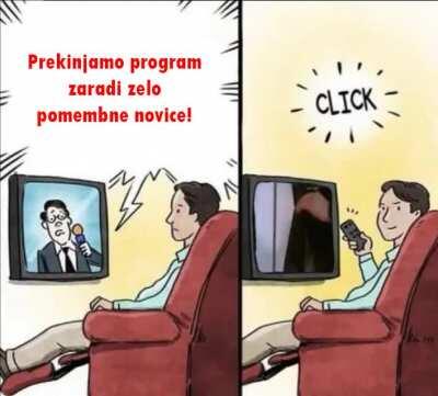 O ne, slabe novice prinašam