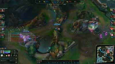 gangplank terrorizes the rift with 1 shot quadra