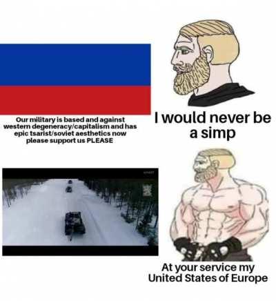 Oh how much I would a United European Army and a United States of Europe