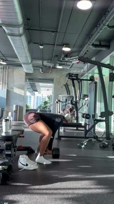 Keeping her body fit