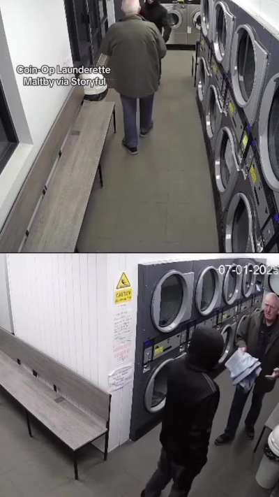 84-year-old man fights off a robber with nothing but a pair of jeans.