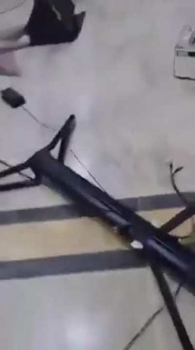 An extremist Islamist mob attacked a restaurant in Syria because a concert was being held and music was being played, destroying all the music equipment inside.