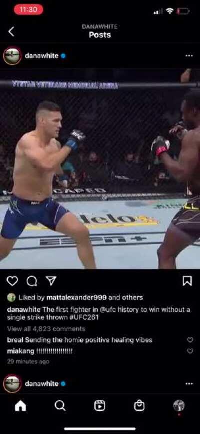 UFC leg snap