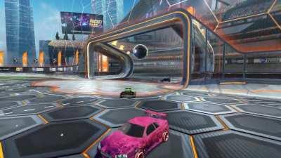 THE BEST CROSSBAR CHALLENGE CLIP YOU WILL EVER SEE IN ROCKET LEAGUE!