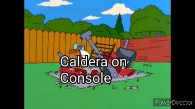 Console players playing Caldera in a nutshell