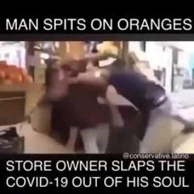 WCGW Spitting on oranges?