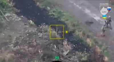 Near Pokrovsk, a Ukrainian soldier took off his patch, infiltrated a russian infiltration group, and gave them a welcome present. New call sign, “Big Balls”