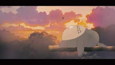 I made a little animation of totoro just relaxing