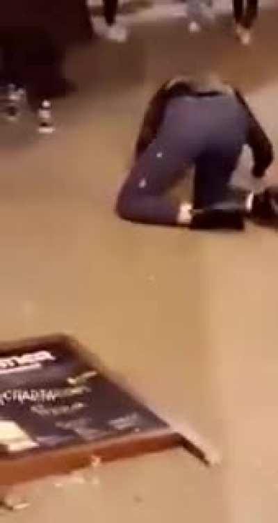 She jumped despite the warnings!