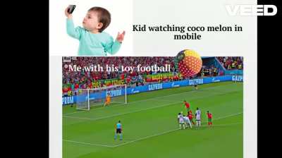 Full serious mood when kid is busy in phone