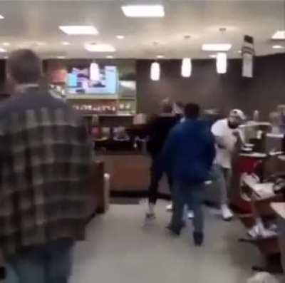 Woman thinks she can take out a full grown man, then this happens