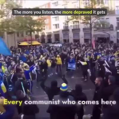 Israeli’s in Amsterdam chant 