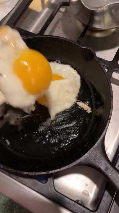 Solid egg flip