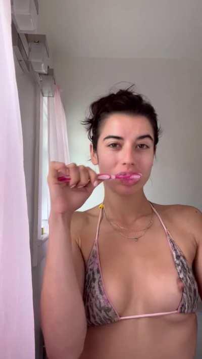 are these tits enough for your cum or do step sis needs to make her mouth dirty again