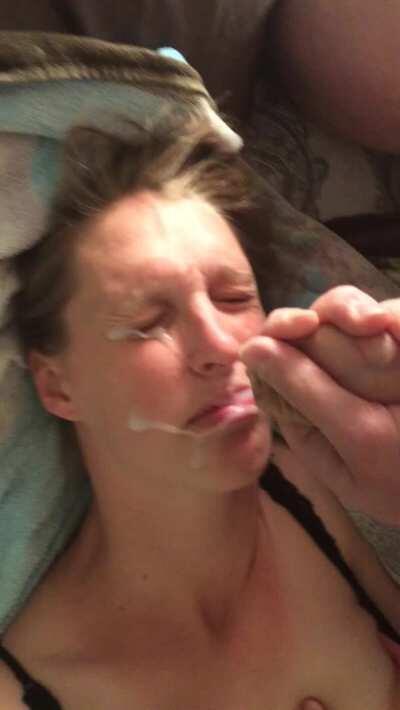 Wife's first facial