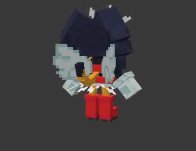 I made Honey The Cat in the style of the Sonic Minecraft dlc