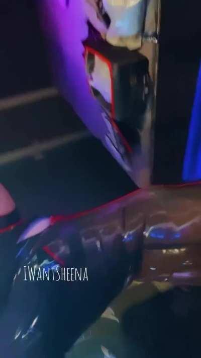 You can’t resist me in this shiny dress [F]