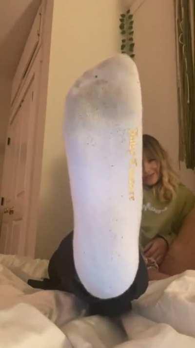 My socks are sweaty and smelly for you